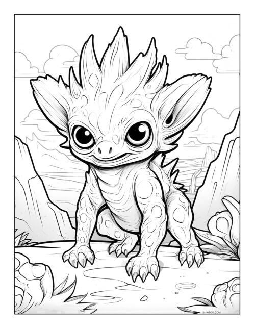 Alien World Coloring Sheets 07