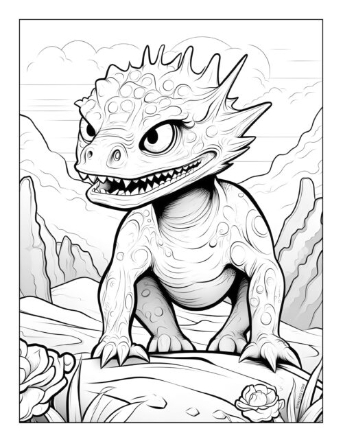 Alien World Coloring Sheets 09
