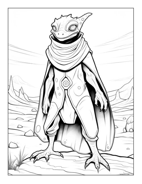 Alien World Coloring Sheets 10