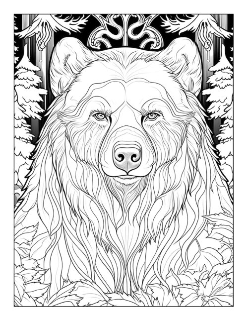 Bear Coloring Page 01