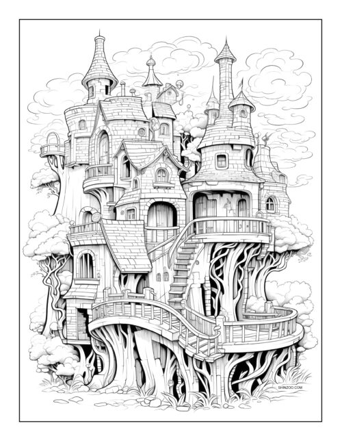 Castles Coloring Sheet 01