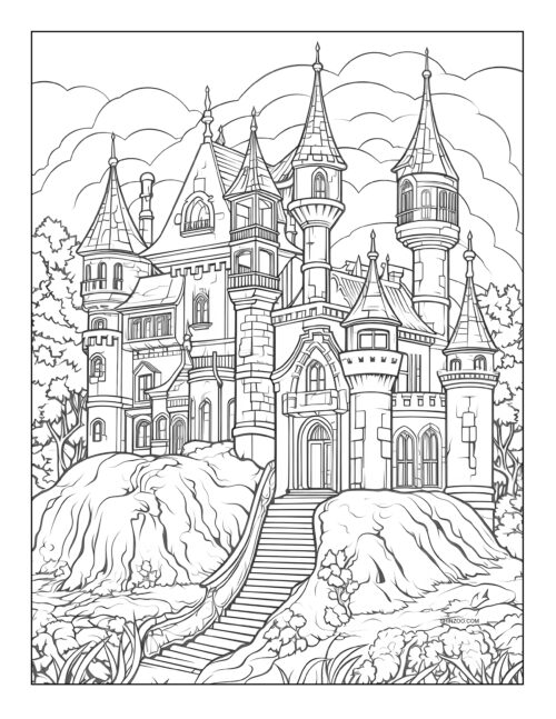 Castles Coloring Sheet 05