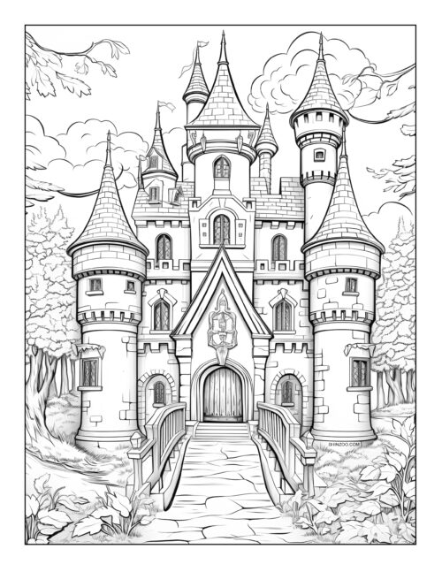 Castles Coloring Sheet 06