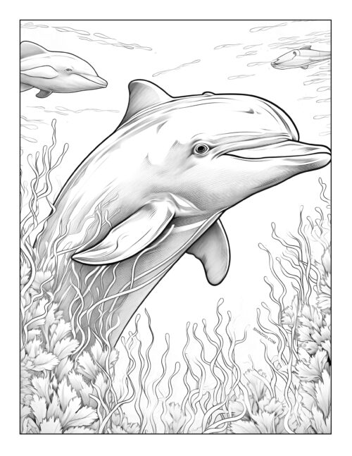Dolphin Coloring Page 06