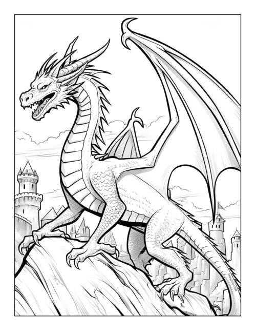 Dragon Coloring Sheet 04
