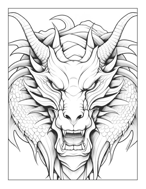 Dragon Coloring Sheet 05