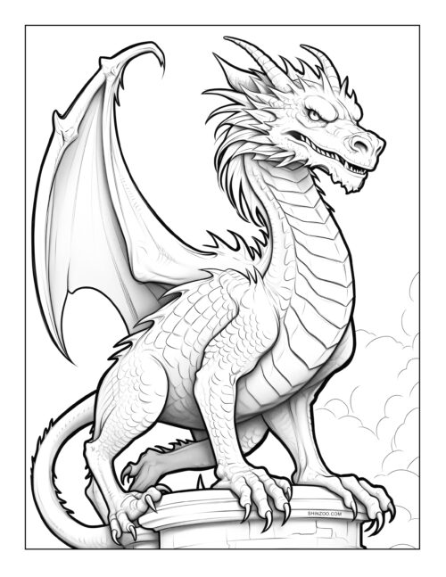 Dragon Coloring Sheet 06