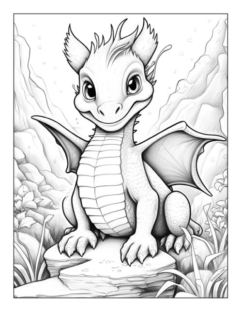 Dragon Coloring Sheet 07