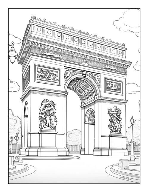 Paris Coloring Page 11