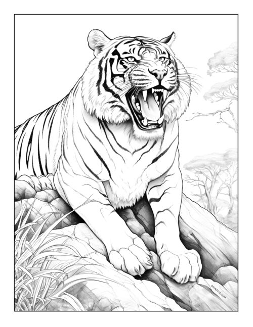 Tiger Coloring Page 08
