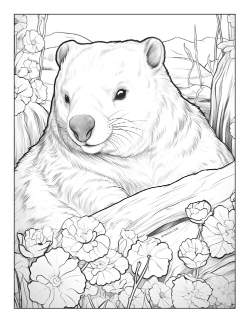 Wombat Coloring Page 10