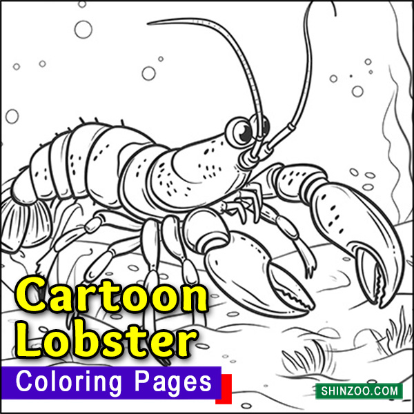 Cartoon Lobster Coloring Pages Printable