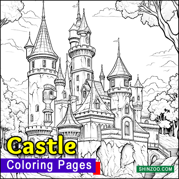 Castle Coloring Pages Printable