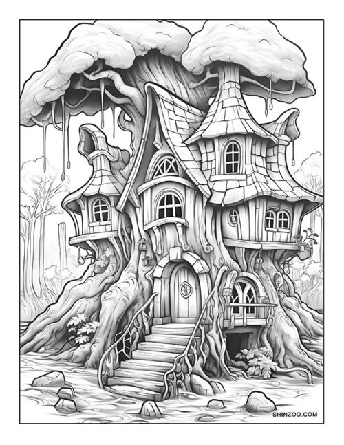 Enchanted Forest Coloring Page 03
