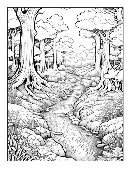 Enchanted Forest Coloring Page 05