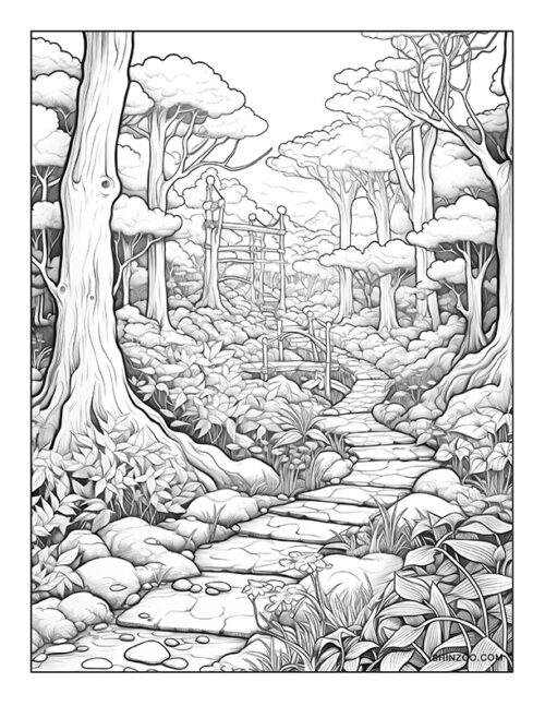 Enchanted Forest Coloring Page 06