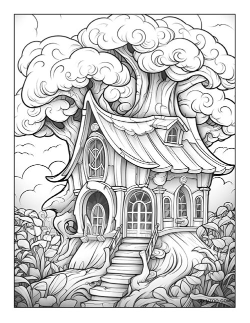 Enchanted Forest Coloring Page 10