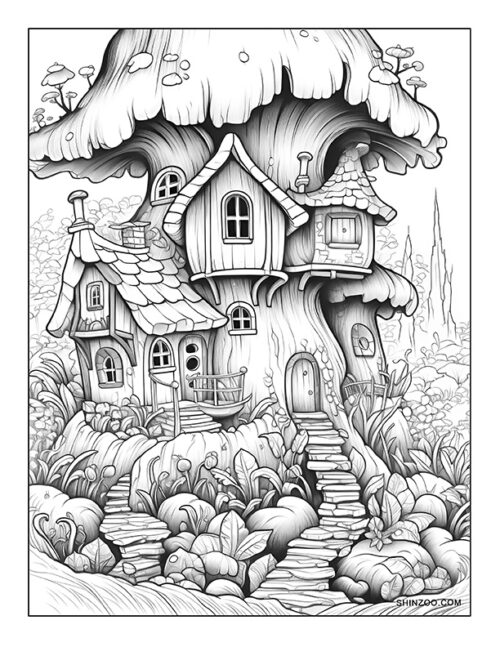 Enchanted Forest Coloring Page 15