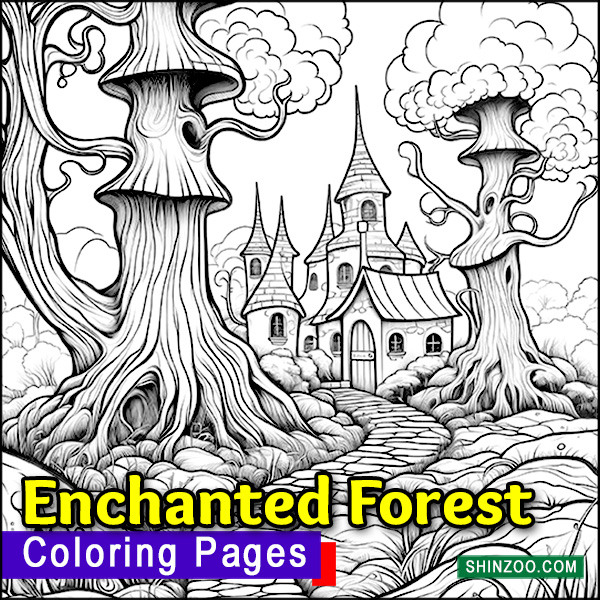 Enchanted Forest Coloring Pages Printable