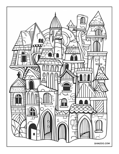 Medieval Europe Coloring Page 04