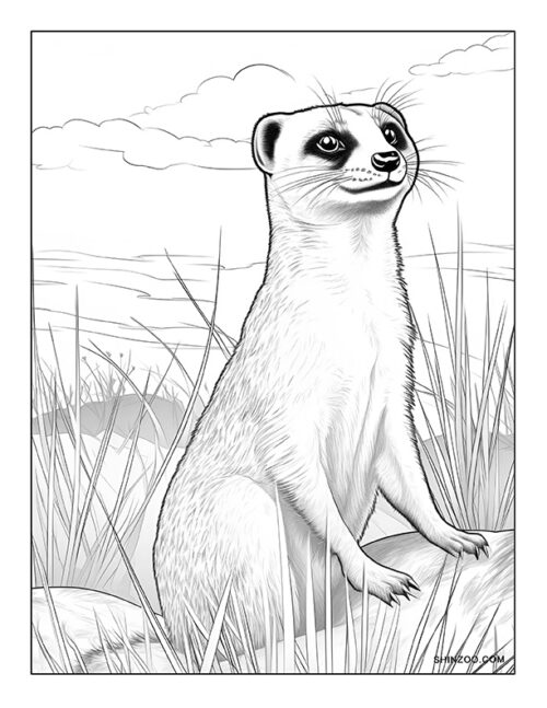 Meerkat Coloring Page 05
