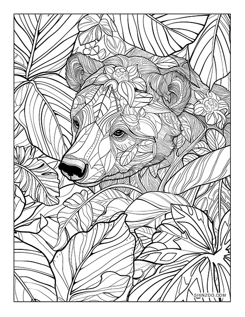 Sun Bear Coloring Page 03