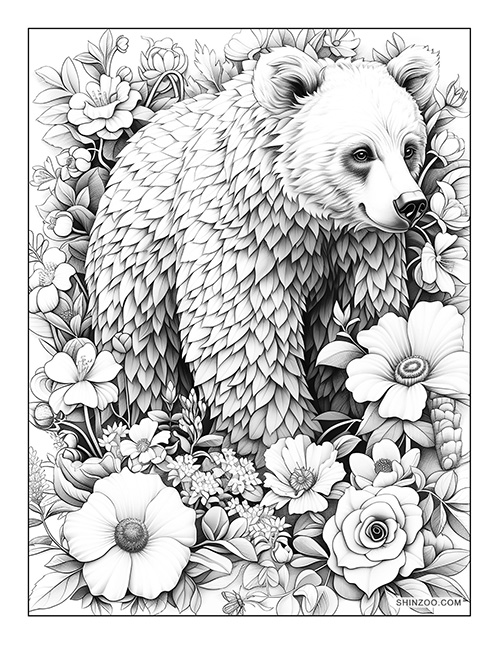 Sun Bear Coloring Page 07