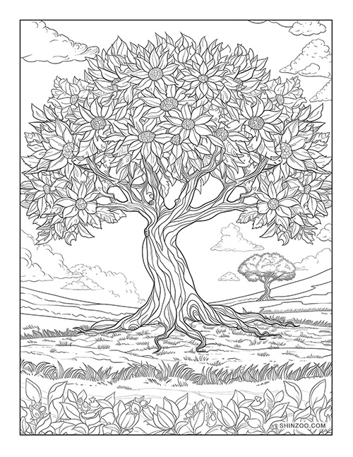 Tree of Life Coloring Page 05
