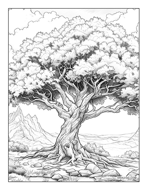 Tree of Life Coloring Page 09
