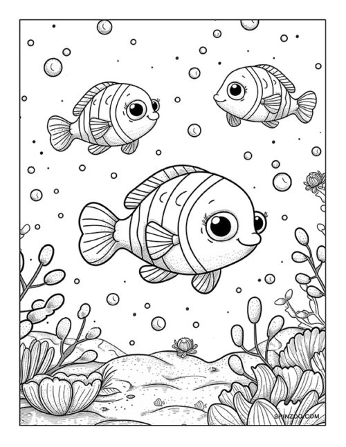 Under the Sea Creatures Coloring Page 06