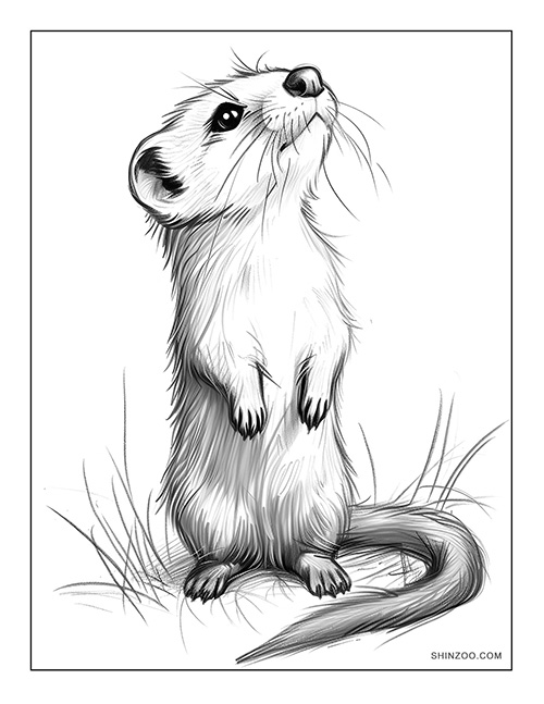 Weasel Coloring Page 10