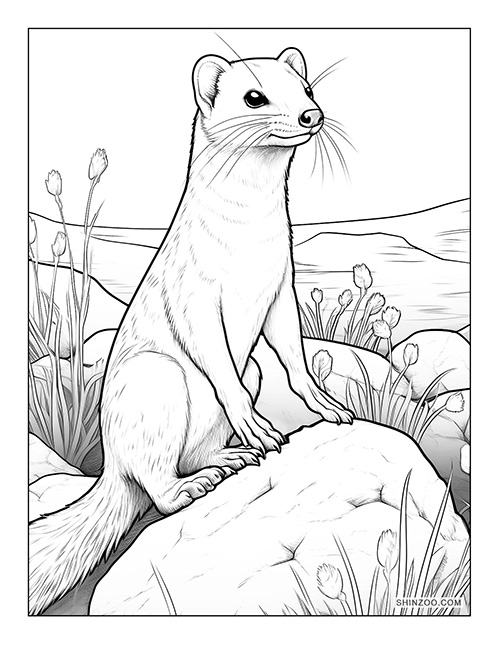 Weasel Coloring Page 11