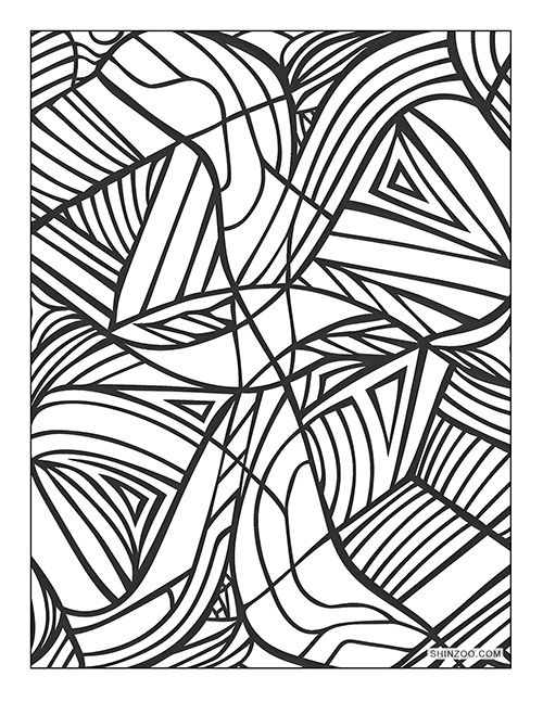 Abstract Art Coloring Page 02