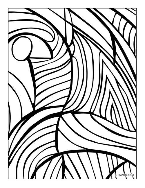 Abstract Art Coloring Page 05