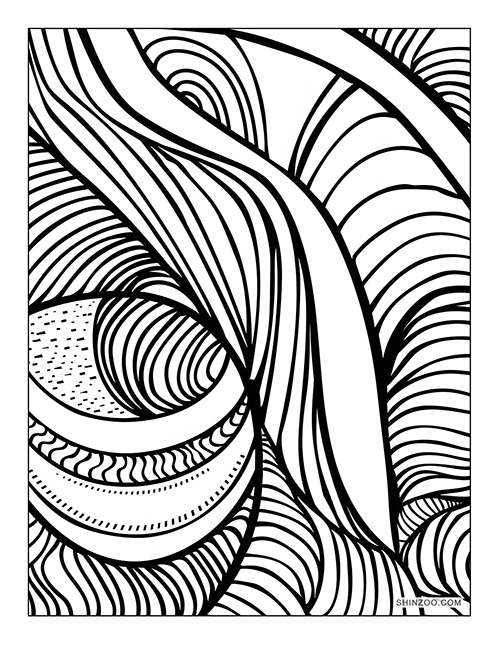 Abstract Art Coloring Page 06