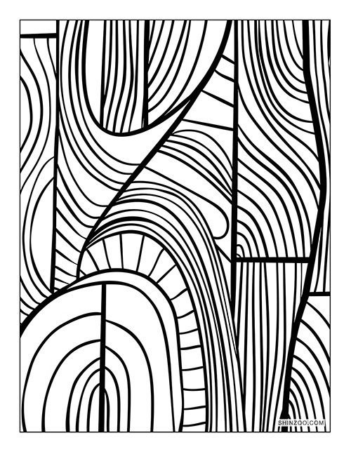 Abstract Art Coloring Page 07