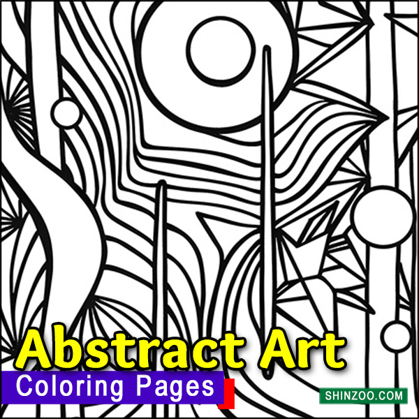 Abstract Art Coloring Pages Printable