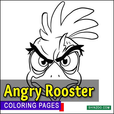 Angry Rooster Coloring Pages Printable