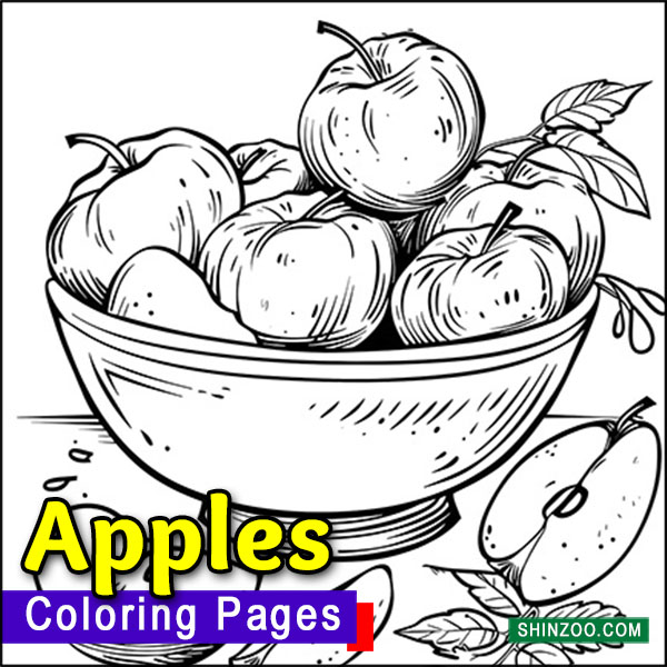 Apples Coloring Pages Printable