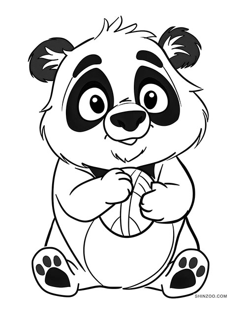 Baby Panda Coloring Pages 01