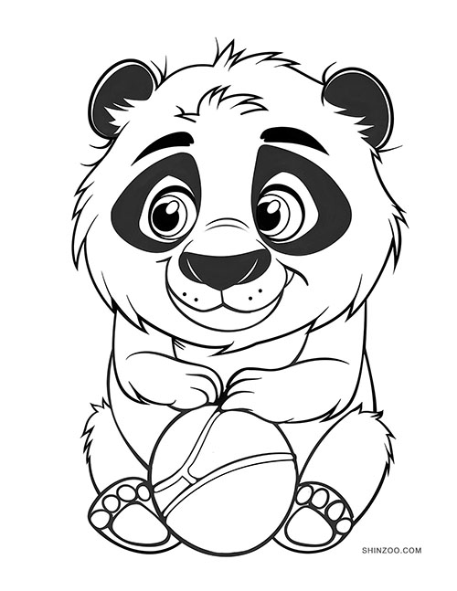Baby Panda Coloring Pages 02
