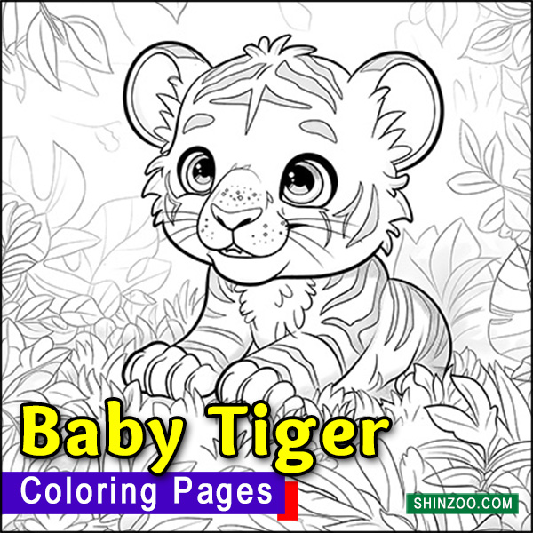 Baby Tiger Coloring Pages Printable