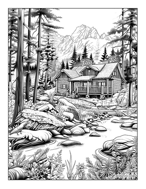 Cabin in the Woods Coloring Page 02