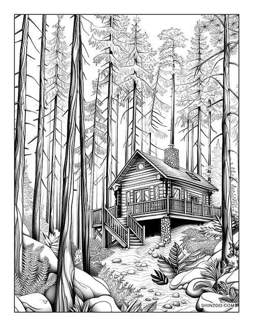 Cabin in the Woods Coloring Page 04