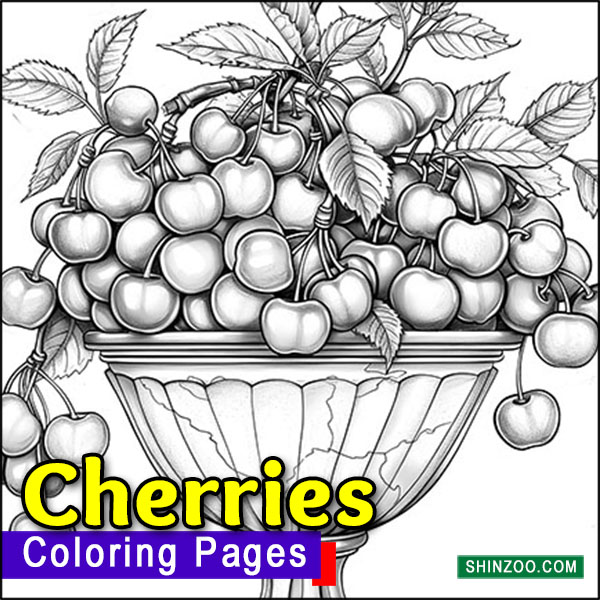 Cherries Coloring Pages Printable