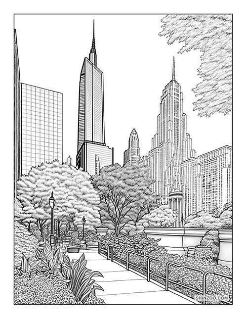 Chicago Coloring Page 02