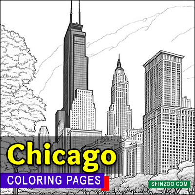 Chicago Coloring Pages Printable