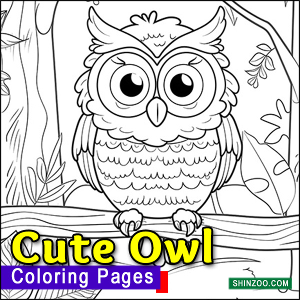 Cute Owl Coloring Pages Printable