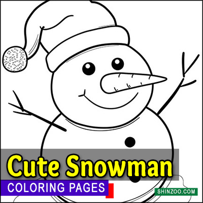 Cute Snowman Coloring Pages Printable