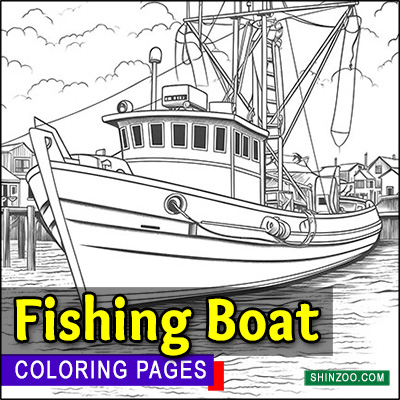 Fishing Boat Coloring Pages Printable